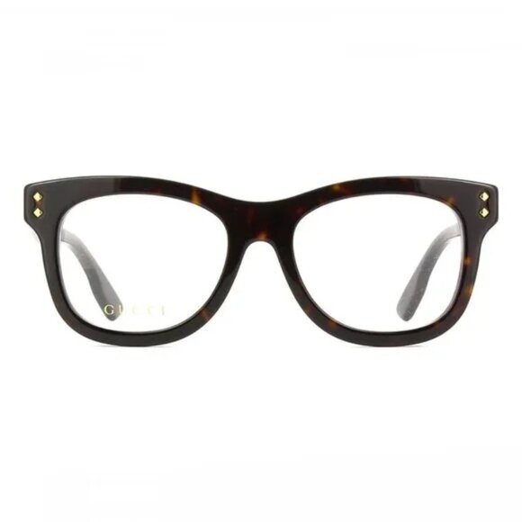 NEW GUCCI SQUARE EYEGLASSES GUCCI HAVANA CLEAR EYEWEAR - Picture 2 of 3
